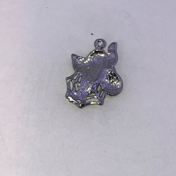 Halloween Cat with Spider Web Pendant - Picture 3 of 4